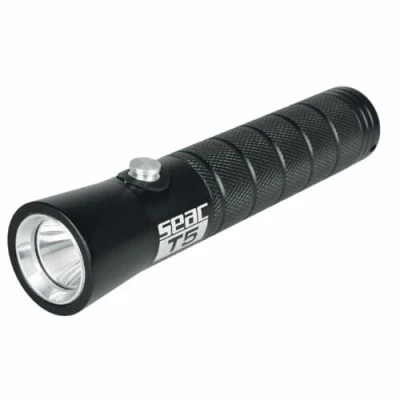 Afbeelding van SEAC T5, Aluminium Scuba Duiklamp, 300 Lumen, Cree XPG2 LED, Afmetingen 14,4x3,2 mm, standard, zwart