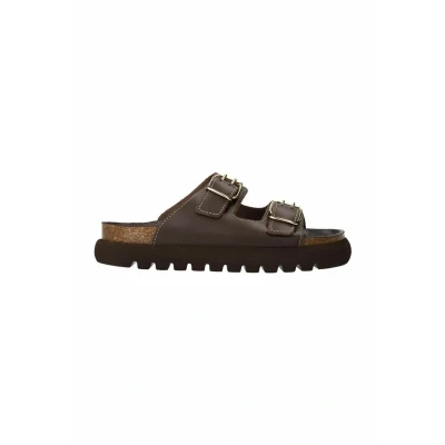 Afbeelding van sacha MIT Schnallen Muiltjes, Dames, Maat: 36, Brown Schoenen