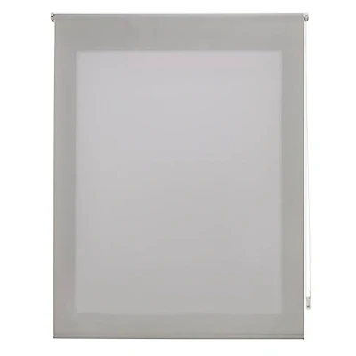 Afbeelding van INTERBLIND premium rolgordijn, lichtdoorlatend, glad, 160 x 175 cm (breedte hoogte) rolgordijn stofmaat 157 170 lichtdoorlatend zilver venster