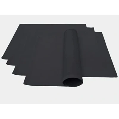 Afbeelding van Hoogwaardige placemat 4 stuks van 100% katoen collectie concept, kleur en grootte naar keuze (placemat set 46x36cm, antraciet)