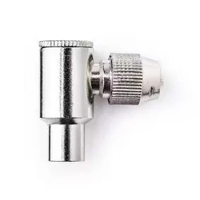 Afbeelding van Coax connectoren Nedis 2 stuks (Haaks, Mannelijk, Metaal)