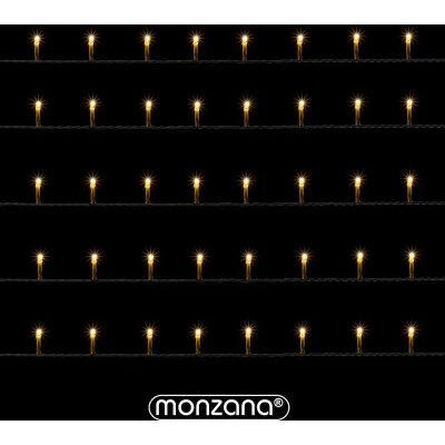 Afbeelding van Monzana Lichtsnoer 600 LEDS Afstandsbediening Timer Warm Wit