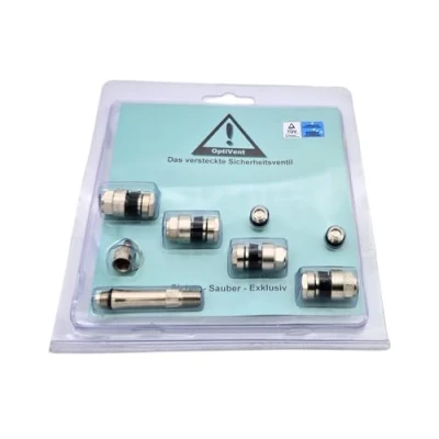 Afbeelding van 1 x set OptiVent verborgen onzichtbare ventielen 8,3 mm metalen ventiel OZ BBS TÜV getest