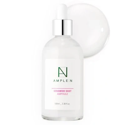 Afbeelding van CORÉANA AMPLE:N Ceramide Shot Ampoule 3.2 fl oz (100ml) Sterk geconcentreerd ultiem hydraterend gezichtsserum voor de droge en ruwe huid, vochtvergrendelend, verminderde rimpels