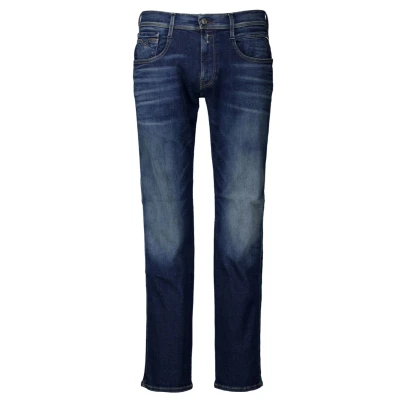 Afbeelding van Replay Anbass Hyperflex Dust Herenjeans, slimfit, 007, donkerblauw, 30W x 34L