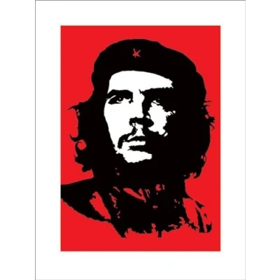 Afbeelding van Kunstdruk Che Guevara Red 60x80cm