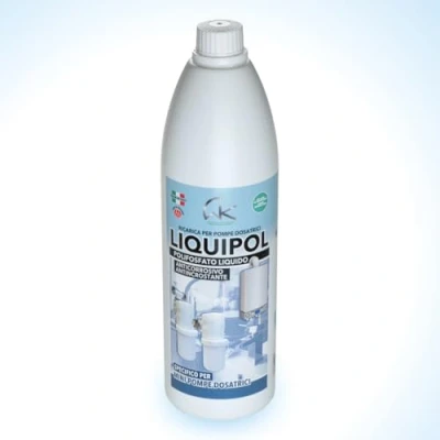 Afbeelding van WK Liquipol polyfosfaatvloeibare ontkalker 1 liter compatibel met alle doseerpompen