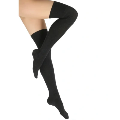 Afbeelding van Falke Softmerino Overknees warm Kniekousen, Dames, Maat: 41/42, Anthrazit