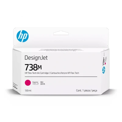 Afbeelding van A24VNA HP 738M DNJ Ink Cartridge magenta 130ml