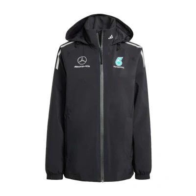 Afbeelding van adidas Performance MERCEDES AMG PETRONAS FORMULA ONE TEAM MECHANICS REGENJACK Dames Zwart 2XS