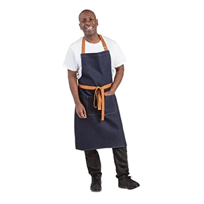 Afbeelding van Southside halterschort blauw denim