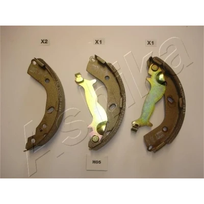 Afbeelding van ASHIKA 55 H0 005 Remschoenen Achteras 180mm 31,4mm HYUNDAI: Getz (TB) 1.6, 1.3 i, 1.1 2002 2009