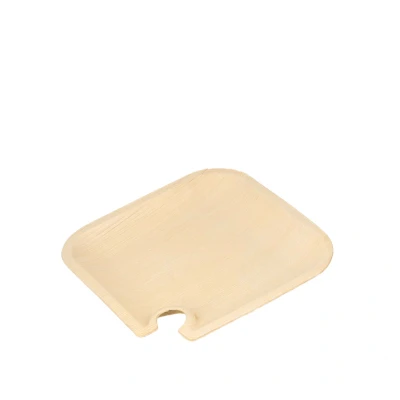 Afbeelding van Bio Palmblad borden met Glashouder 21x21cm