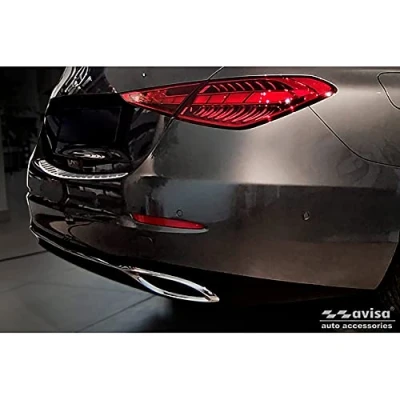 Afbeelding van Avisa Chroom RVS Achterbumperprotector voor Mercedes C Klasse Sedan (W206) 2021 &#039;Ribs&#039;