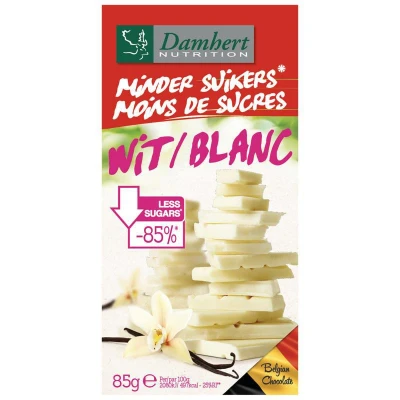 Afbeelding van Damhert Minder Suikers Chocoladetablet Wit