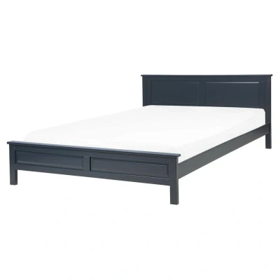 Afbeelding van OLIVET Tweepersoonsbed Blauw 160 x 200 cm Dennenhout