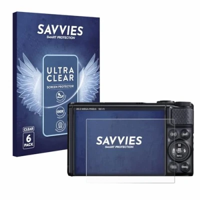 Afbeelding van Savvies (6 Stuks) Schermbeschermer voor Canon PowerShot SX740 HS Screen Protector Ultra Transparant