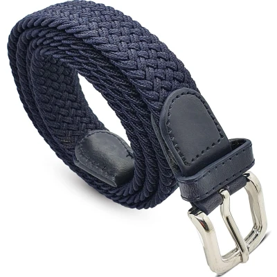Afbeelding van Safekeepers elastische riem elastiek dames Stretch broekriem 110 blauw
