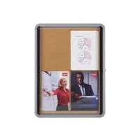 Afbeelding van Binnenvitrine met draaideur Kurk 9xA4 Nobo