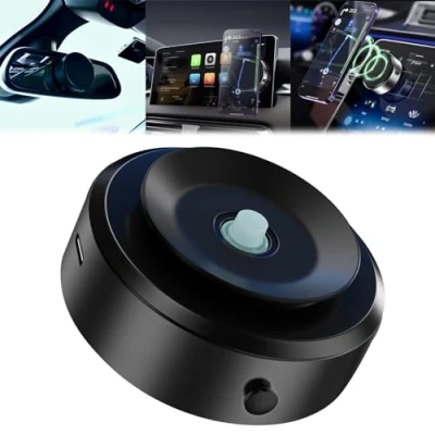 Afbeelding van Magnetic Car Suction Cup Holder, Phone Holder Mount Windshield/Dashboard/Window, Universal Cell 360Rotation, Strong Vacuum Adsorption (Black)