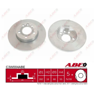 Afbeelding van ABE Remschijven C3W004ABE