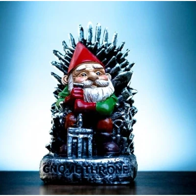 Afbeelding van garden mile Troon miniatuur tuinkabouter beeldje hars standbeelden outdoor ornamenten nieuwigheid spel memorabilia mini tuin sculptuur voor binnen en buiten huis, decor 10cm