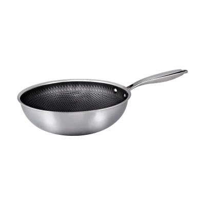 Afbeelding van Hâws Santo hybride coating wokpan 28 cm Roestvrij staal