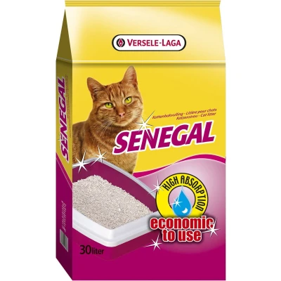 Afbeelding van Versele Laga Senegal Roomwitte Kleikorrels 30 l Kattenbakvulling 18 kg
