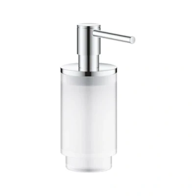 Afbeelding van Grohe selection zeepdispenser 120ml vulhoeveelheid glas metaal chroom past in houder 41 027 41028000