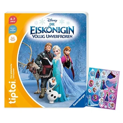 Afbeelding van tiptoi Ravensburger boek De ijskoningin volledig onbevroren Frozen ELSA + Disney stickers