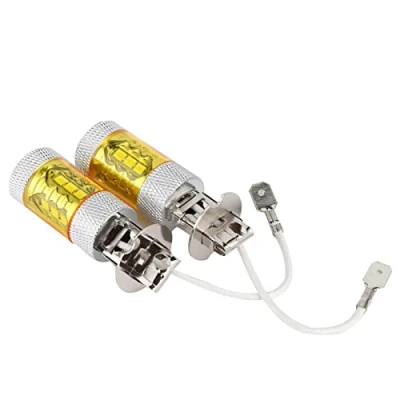 Afbeelding van Mistlamp, 1 paar 12 24V 80W H3 16SMD LED gele auto mistlamp lampen