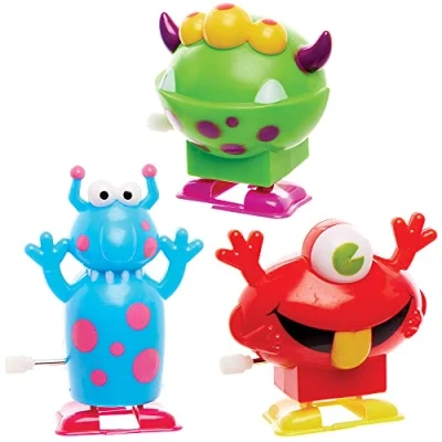 Afbeelding van Baker Ross FX447 Monster Opwindbare Racers Pak van 3, Halloween en Verjaardagsfeestje Tasvuller Speelgoed, Kinderfeestje geschenk
