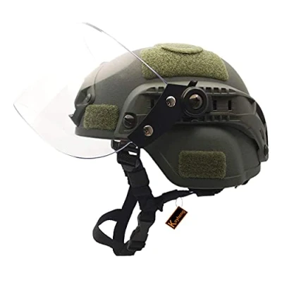 Afbeelding van Kayheng Airsoft MICH 2000 ACH Tactische Helm met Clear Vizier NVG Mount en Side Rail