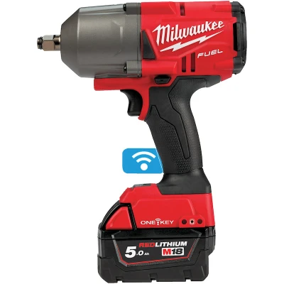 Afbeelding van Milwaukee M18 ONEFHIWF12 502X FUEL slagmoersleutel 1/2&quot; high trq ONE KEY met frictiering set (2x 5,0Ah accu) in HD Box