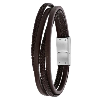 Afbeelding van Lucardi Armband silvercoloured, Heren, Maat: 22cm, Silver coloured