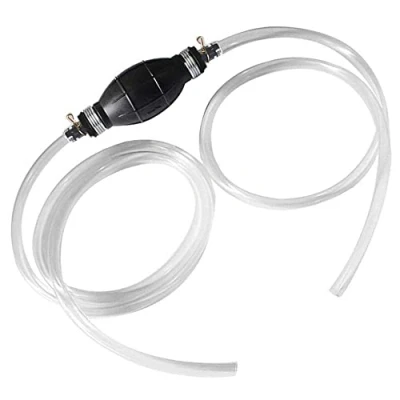 Afbeelding van Handpomp, benzinepomp, watervloeistofpomp, draagbare auto brandstoftransportpomp, handmatig, universele waterpomp voor benzine, olie, diesel, met in totaal 2 m slang