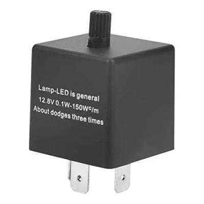 Afbeelding van LED knipperlicht relais 3 polig CF13 JL 02 0.1W 150W Instelbaar voor richtingaanwijzers Hyper Flash Fix 12.8V