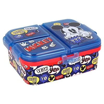 Afbeelding van Stor Kinderlunchbox XL met 4 vakken van Mickey Mouse