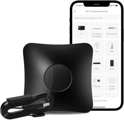 Afbeelding van RM4 Pro IR universele afstandsbediening BroadLink, all in one hub, code leerfunctie, tv, STB, airconditioning, gordijnmotor compatibel met Alexa (alleen 2,4 GHz wifi).