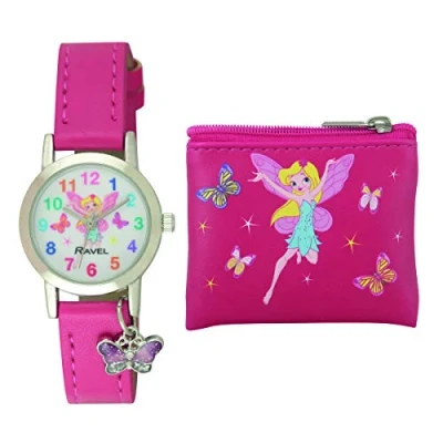 Afbeelding van RAVEL kinderen &#039;Little Gems&#039; feeënhorloge en portemonnee geschenkset