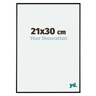 Afbeelding van Fotolijst 21x30cm Zwart Mat Kunststof Evry