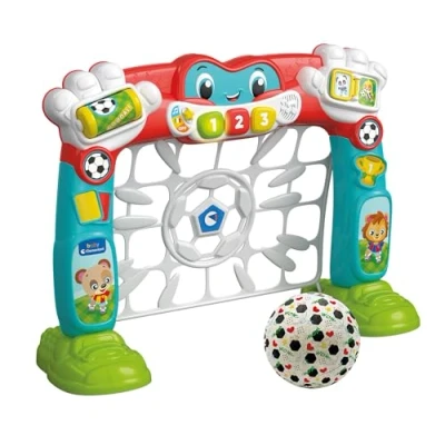 Afbeelding van Clementoni Kindervoetbaldoel met activiteitencentrum incl. stoffen bal herkent geschoten doelen doel geluiden en muziek voor kinderen vanaf 18 maanden 17995