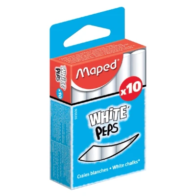 Afbeelding van Maped krijt wit 10 stuks