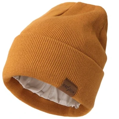 Afbeelding van DRESHOW Wintermuts Dames Satijnen Gevoerde Beanie Hoed met Satijn voor en Heren Zijde Gebreide Muts