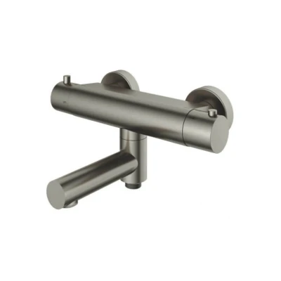 Afbeelding van HotBath Buddy badthermostaat opbouw Geborsteld nikkel