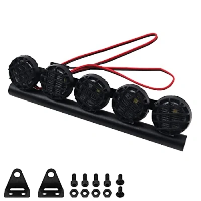 Afbeelding van WANGCL RC Auto LED Licht Bar Lichten Daklamp Kit 5LED 125mm voor 1/10 Afstandsbediening Monster Truck Crawler Compatibel met AXAIL scx10 Traxxas TRX 4