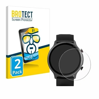 Afbeelding van BROTECT Screenprotector voor Hama Fit Watch 6910 Folie Beschermfolie transparant (2 Stuks)