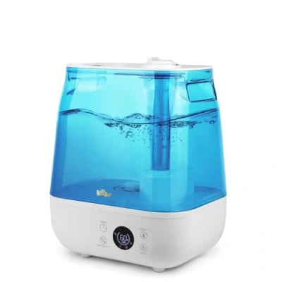 Afbeelding van Bear 2025 Luchtbevochtiger 6L Top Fill Luchtbevochtiger, Timer, Slaapmodus, Constante Luchtvochtigheid, Aroma Disc, 360 Draaibaar Dubbel Mondstuk, 28dB Ultra Silent, Geschikt voor baby&#039;s en planten