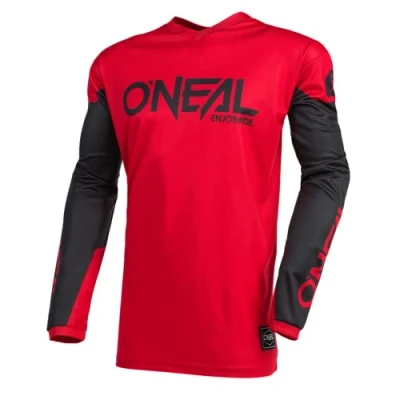Afbeelding van O&#039;NEAL Jersey Enduro Motocross Ademende stof, gewatteerde elleboogbescherming, geschikt voor maximale bewegingsvrijheid Element Threat Volwassen rood/Zwart Maat M