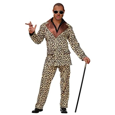Afbeelding van Widmann Pooier Kostuum Ordinaire Hustler Luipaard Man Medium Carnavalskleding Verkleedkleding